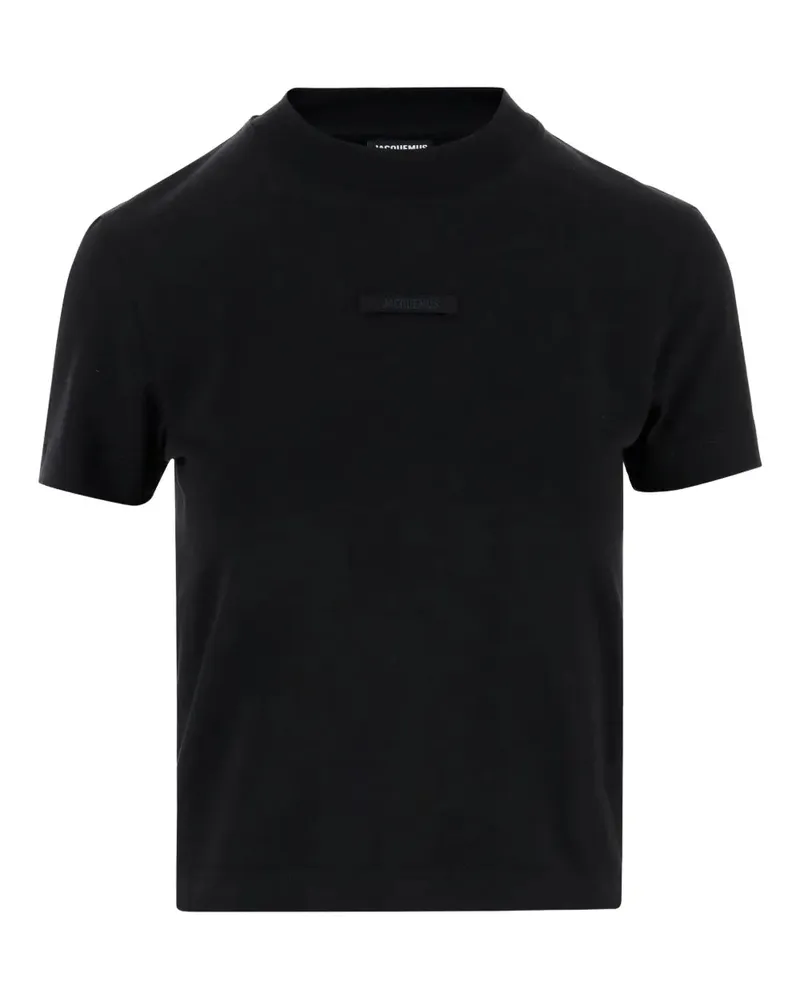 Jacquemus der Gros Grain Crewneck T -Shirt White