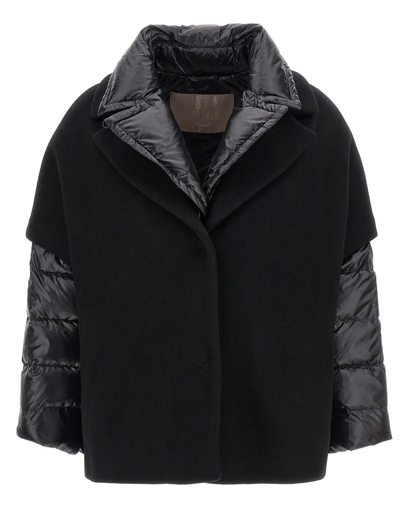 Herno Hood Einsetzen Sie die Jacke Black