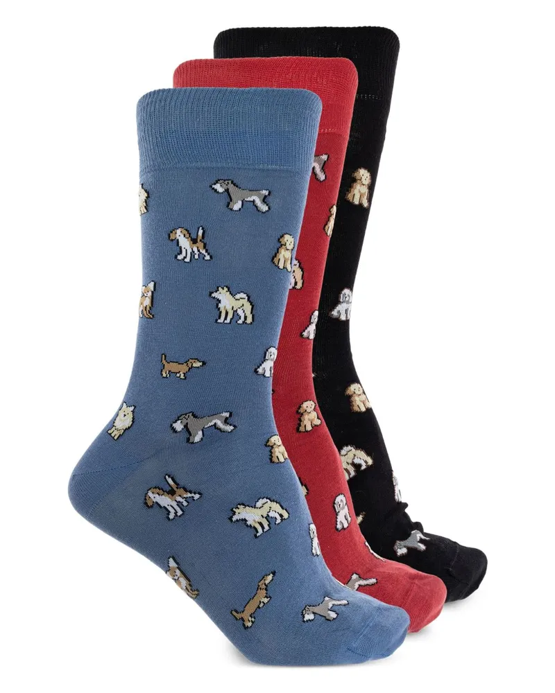Paul Smith gedruckt Socken 3 Pack Multicolour