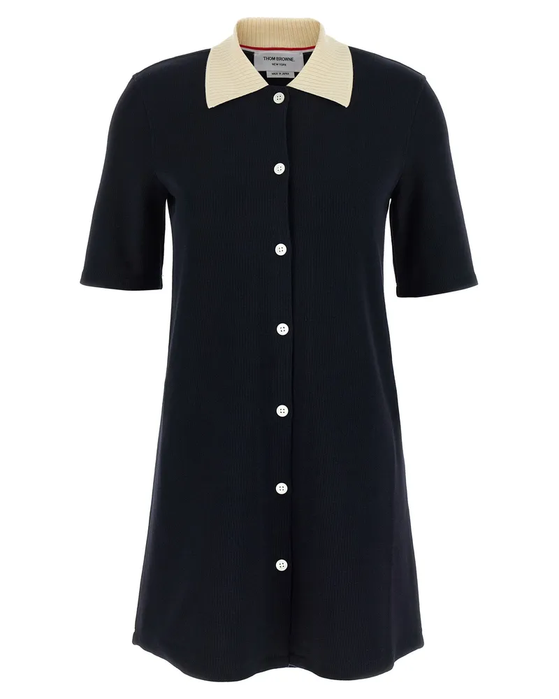 Thom Browne Polo Kleid Blue