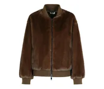 Brown Kunstpelzmantel