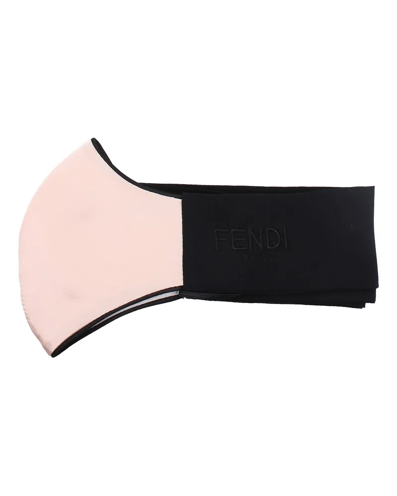 Fendi Damens Seidenmasken Rosa/Schwarz -