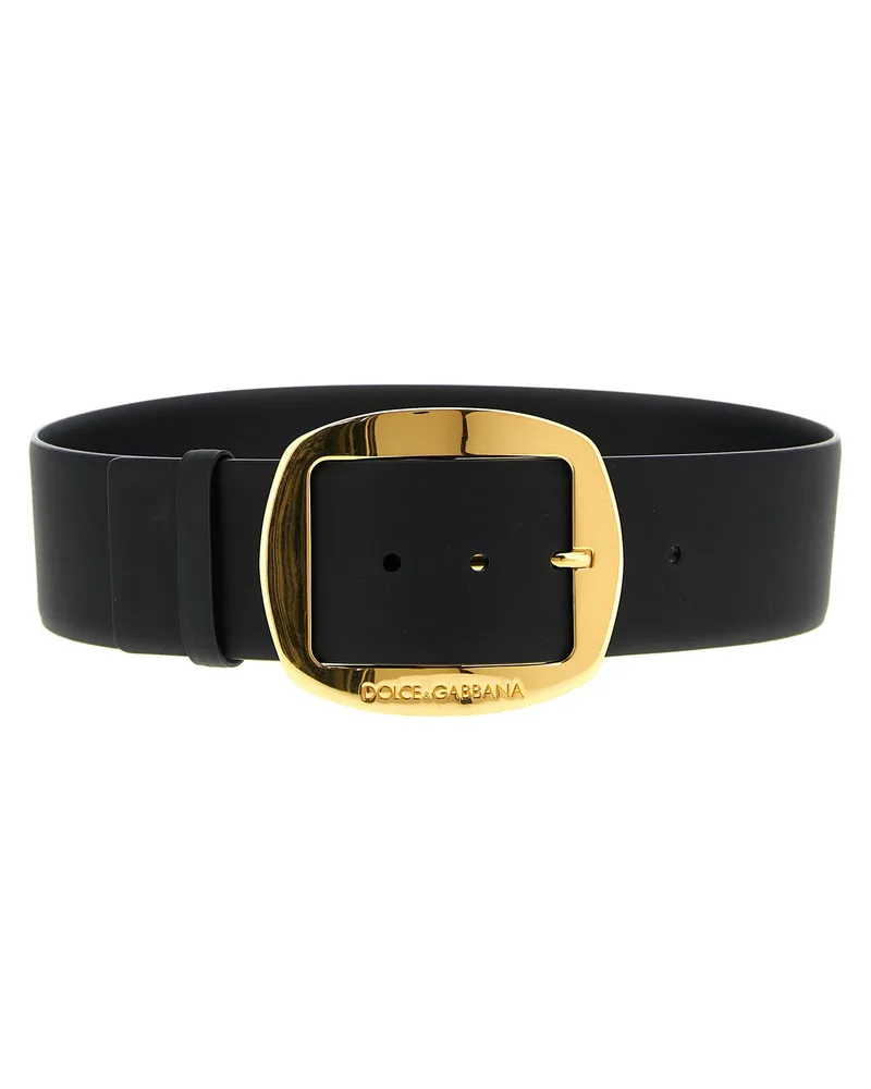 Dolce & Gabbana Maxi -Schnalle -Gürtel Black