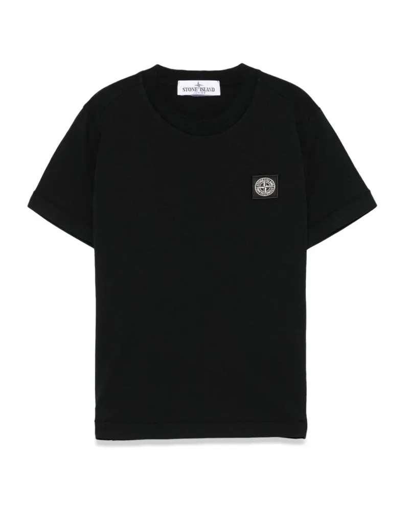 Stone Island T Shirt Con Logo Black