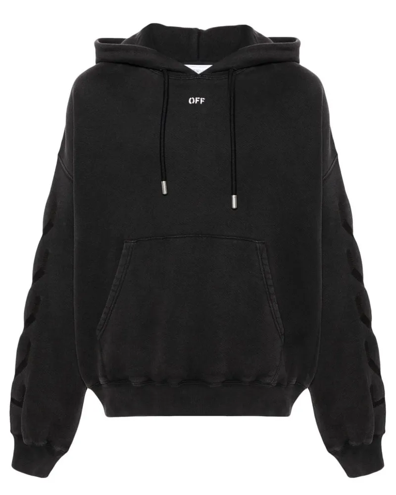 OFF-WHITE St. Matthew Cotton Hoodie Black