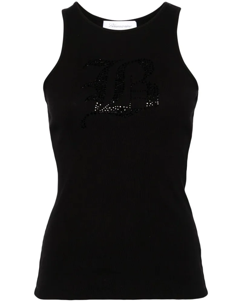 Blumarine Logo gerippt Black