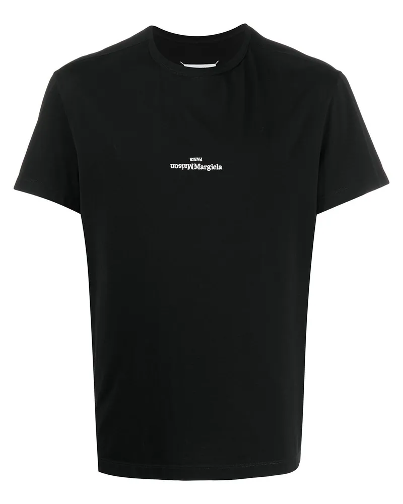 Maison Margiela T -Shirt mit Stickerei White