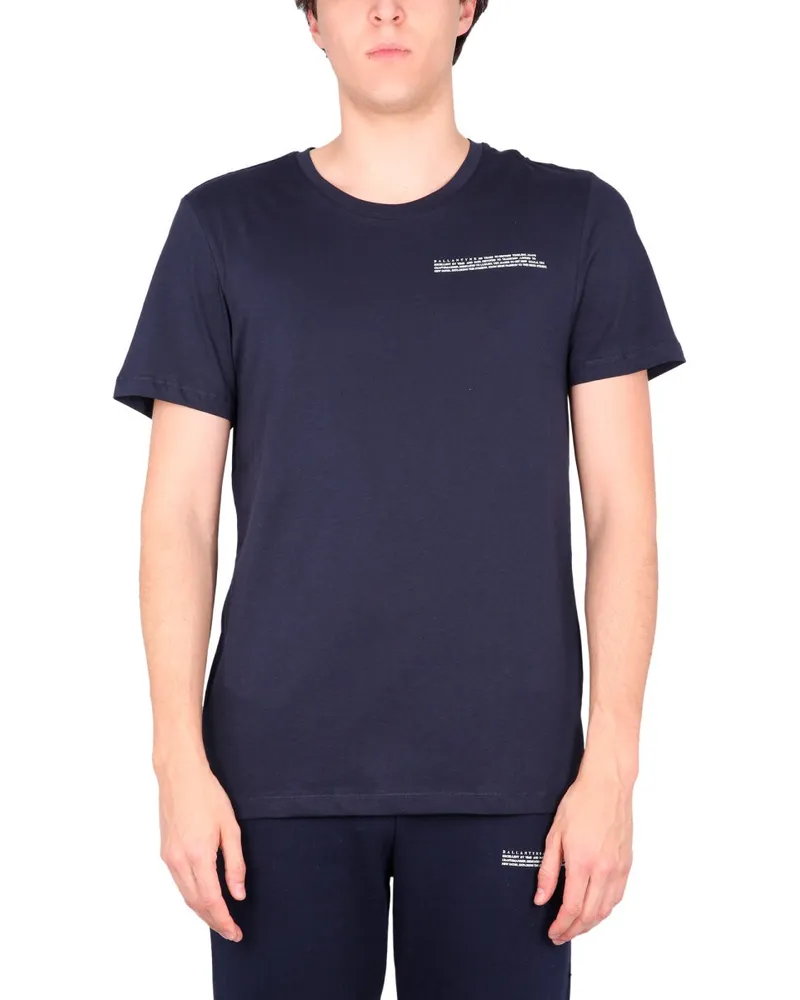 Ballantyne Crewneck T -Shirt Blue