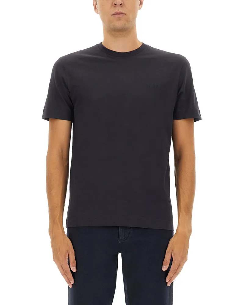 Ermenegildo Zegna Cotton T -Shirt Black