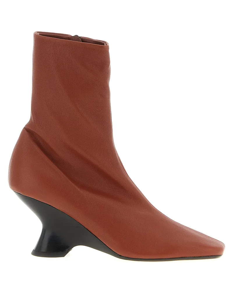 Dries van Noten DRIESE VAN NETEN 'W.L.'Knöchelstiefel Brown