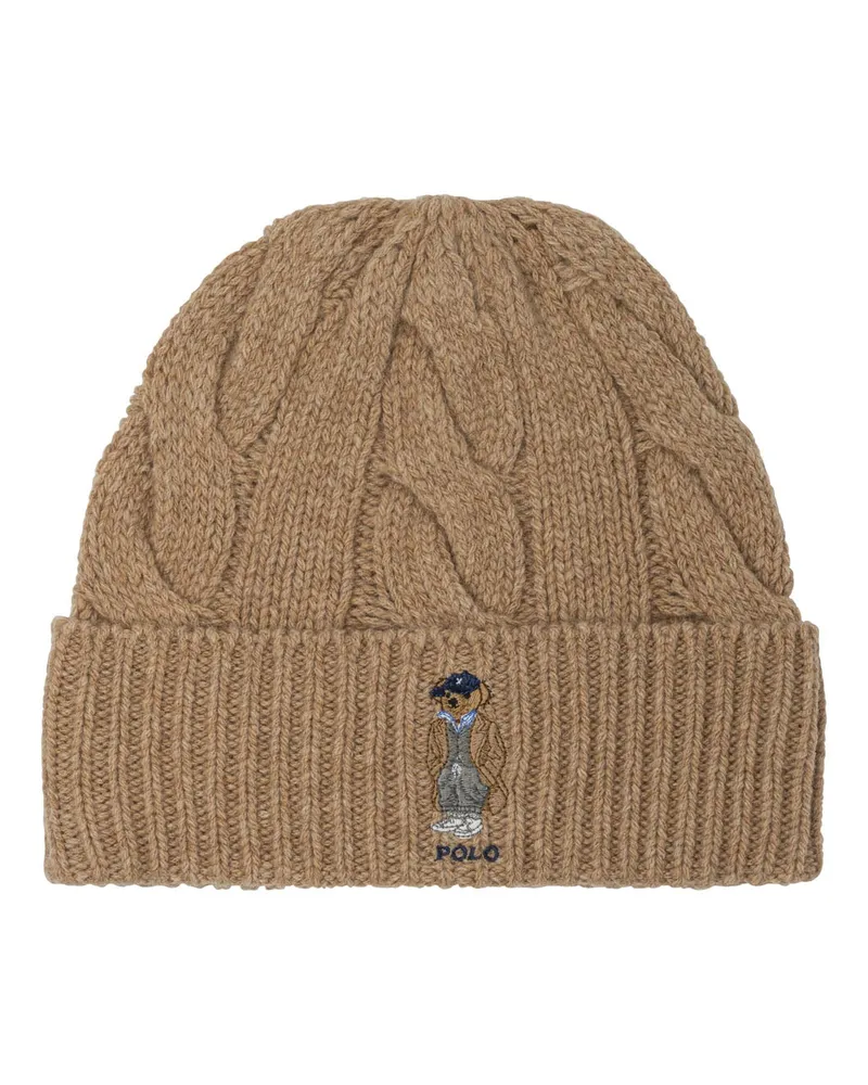Ralph Lauren Polo Bear“ Mütze Beige