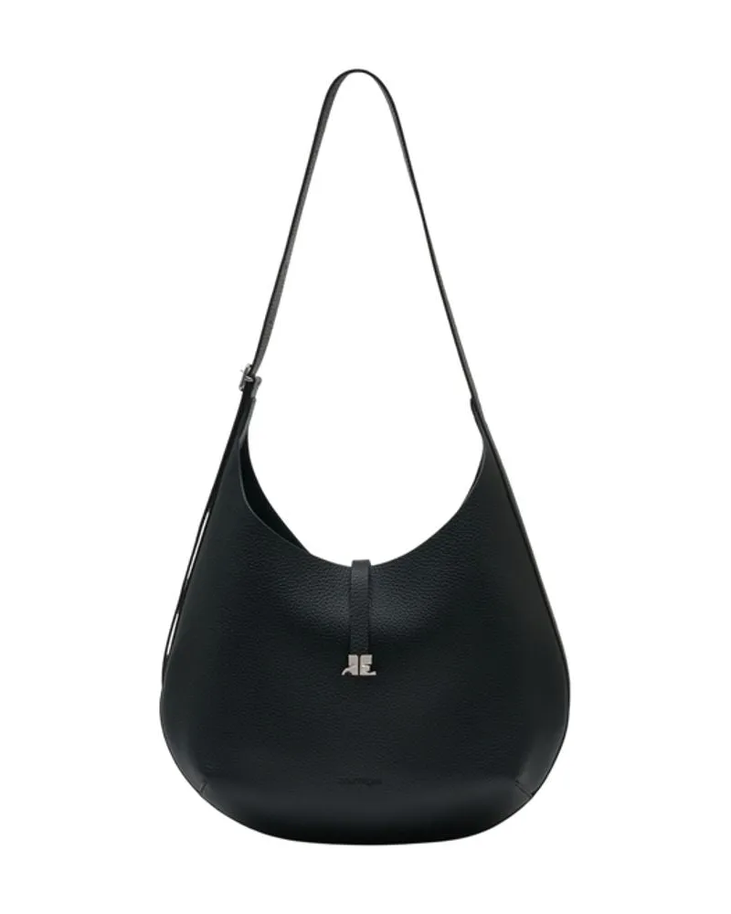 Courrèges Holy Umhängetasche  Leder Schwarz Schwarz