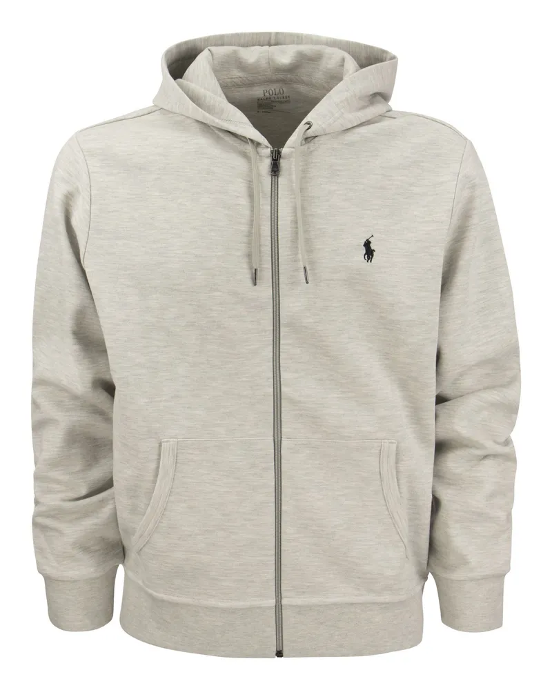 Ralph Lauren Double Strick Hoodie Sweatshirt Grey