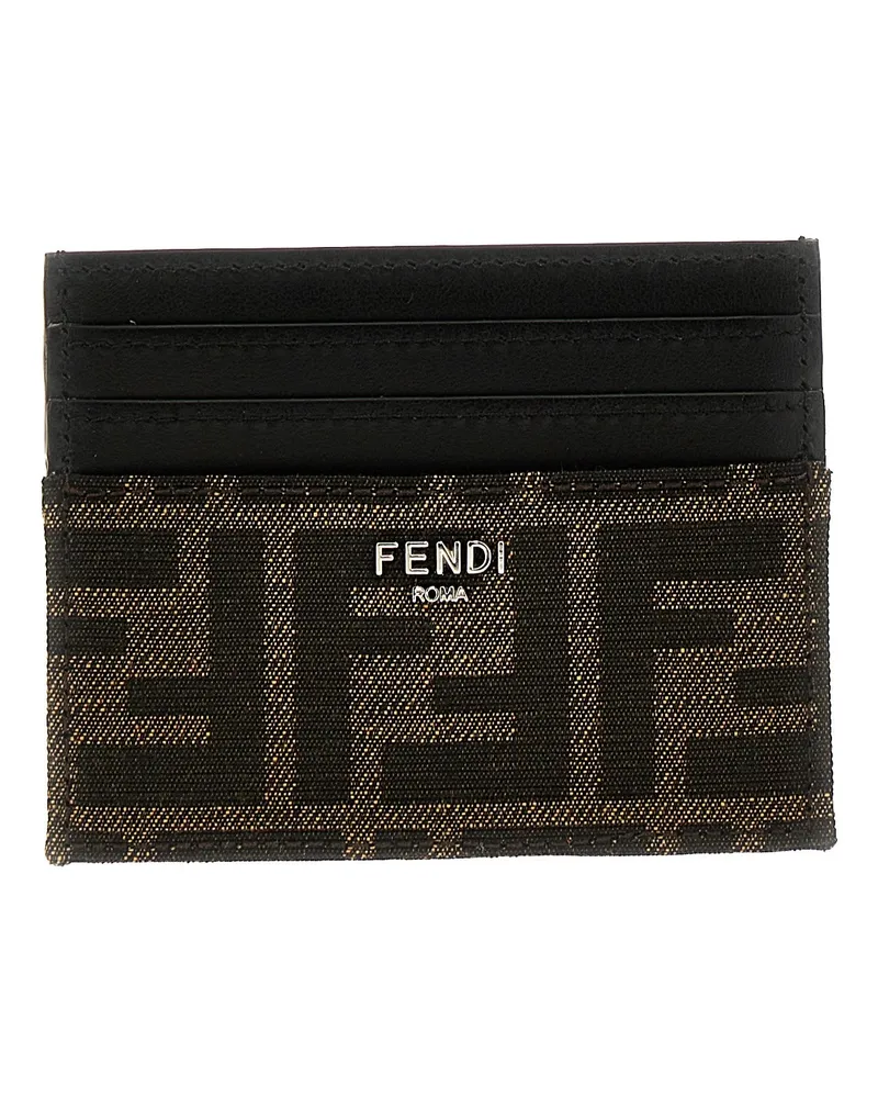 Fendi ff' Kartenhalter Braun
