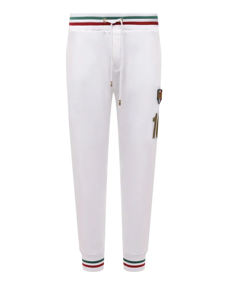 Dolce & Gabbana Logo -Jogginghose Weiß