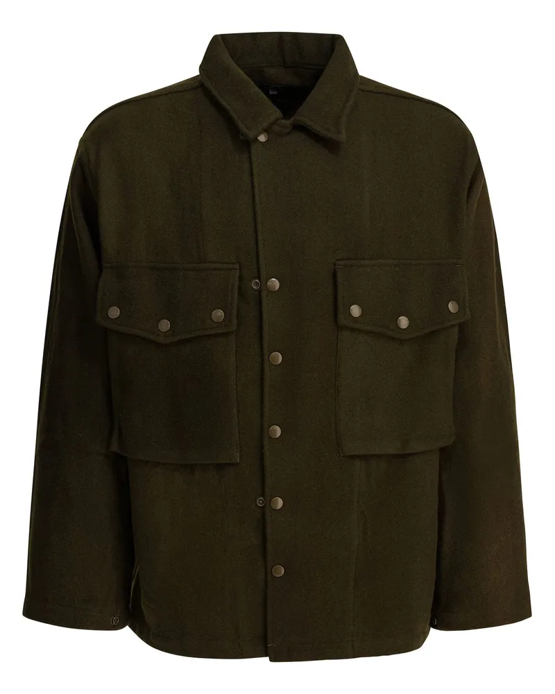 NEEDLES Overshirt-Jacke aus Wolle von Green