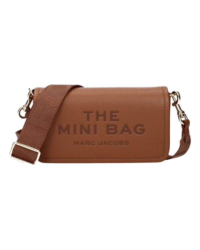 Marc Jacobs Umhängetasche The Mini Bag Damen Leder Braun/Arganöl -