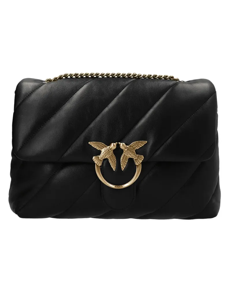 Pinko Love Big Puff' Crossbody -Tasche Schwarz