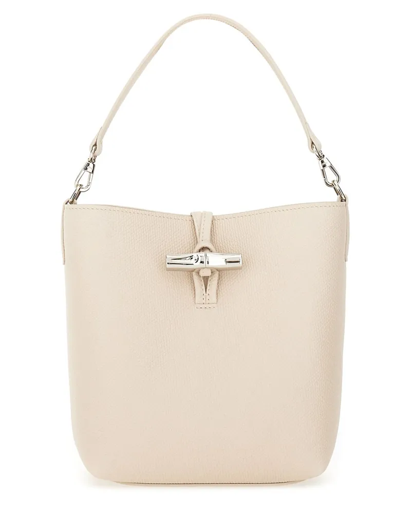 Longchamp Xs "Le Roseau" Eimerbeutel White