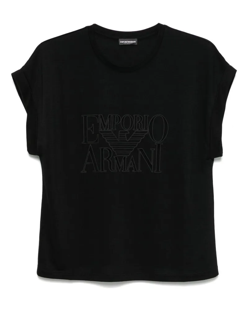Emporio Armani Logo T -Shirt Black