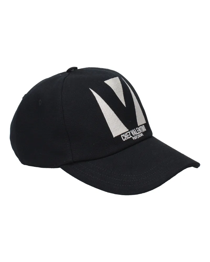 Valentino Garavani Herrens Schwarzer Hut aus Baumwolle -