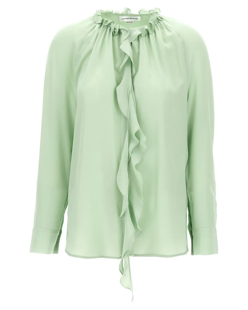 Victoria Beckham Ruffle' Bluse Green