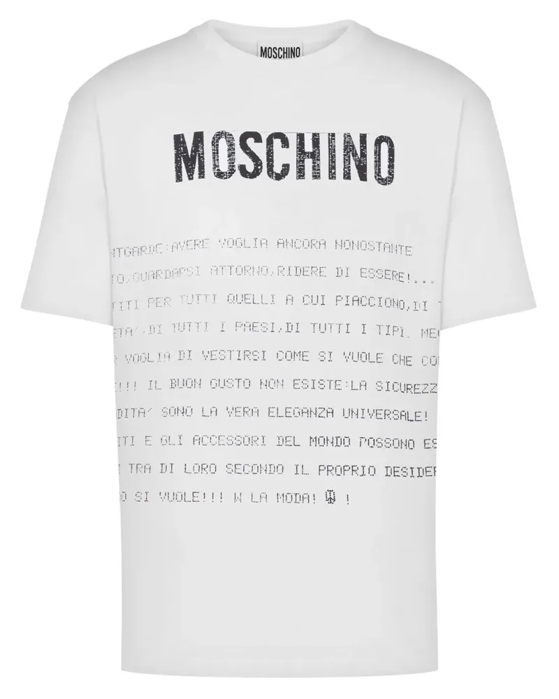 Moschino T -Shirt mit Druck 1001