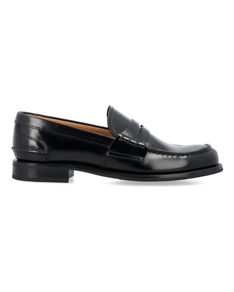 Church's Kirche's Flache Schuhe schwarz Black