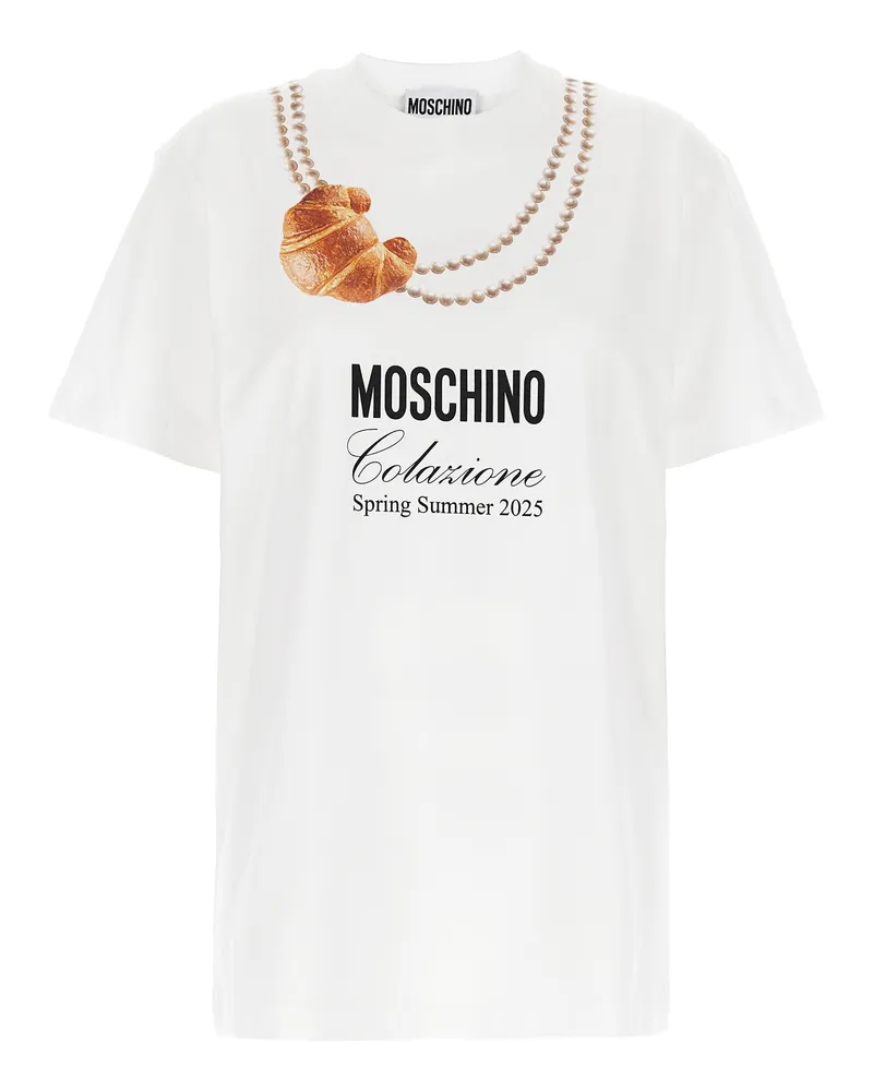 Moschino Colazione' T -Shirt White