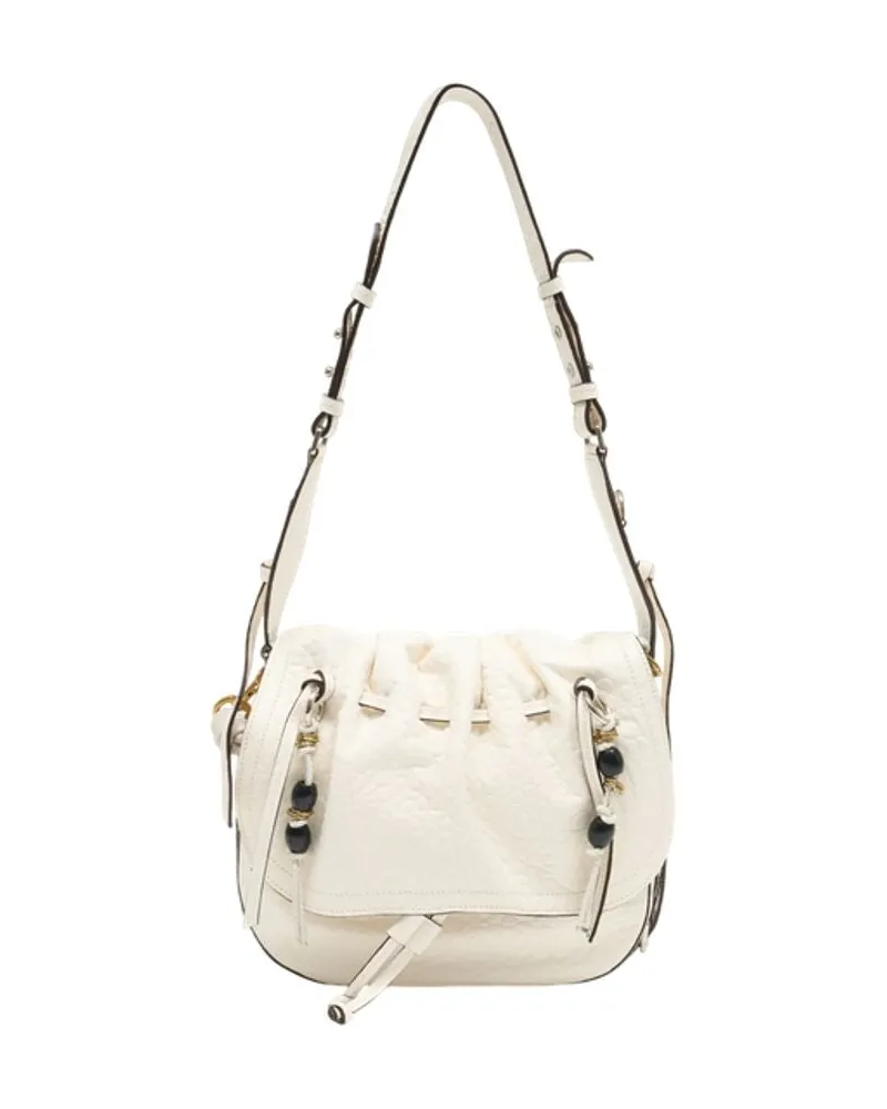 Isabel Marant Bolton Gd Umhängetasche  Leder Weiß Weiß