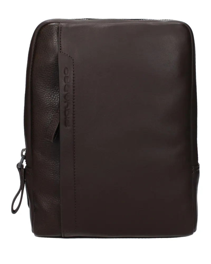Piquadro Herrens Umhängetaschen Braun/Moro Head Leder -
