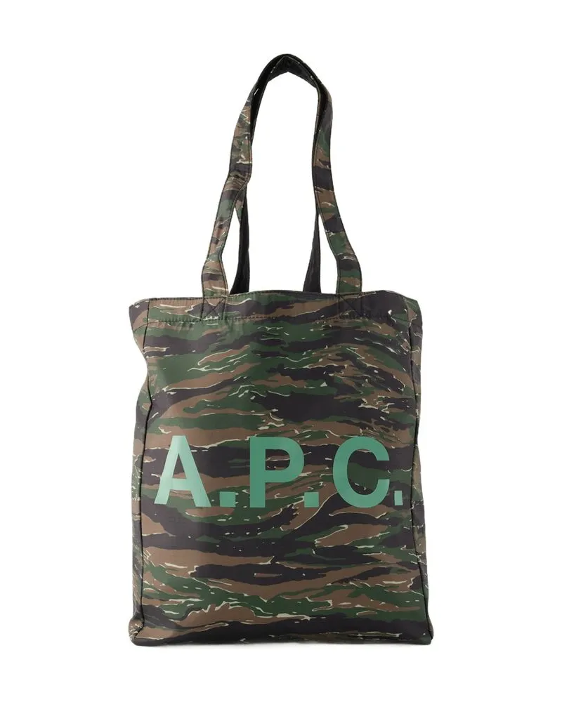 A.P.C. Lou Reversible Tote Bag  Synthetischer Khaki Khaki