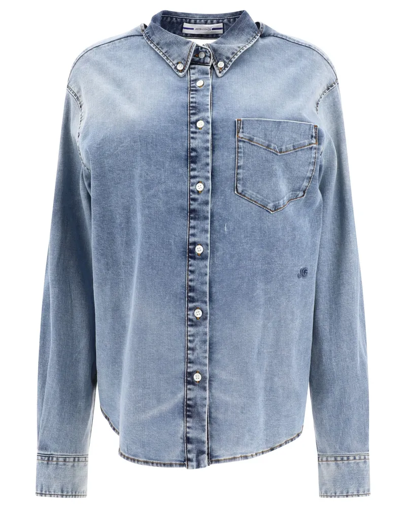 Jacob Cohën Hemd mit Ausschnitt Light