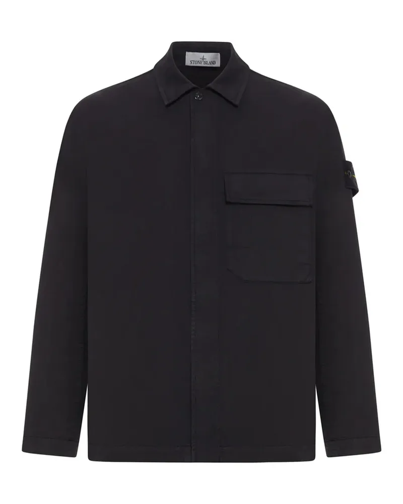 Stone Island Hemden Schwarz Black
