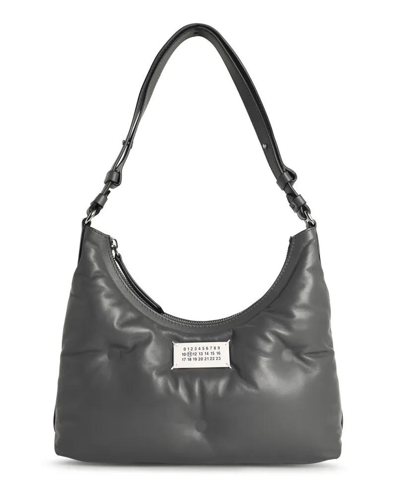 Maison Margiela Hobo Glam Slam' kleiner Tasche in Kieselgrau Lear Grey