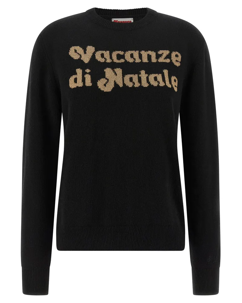 MC2 Saint Barth New Queen Vacanze di Natale' Sweater Limited Ed Black