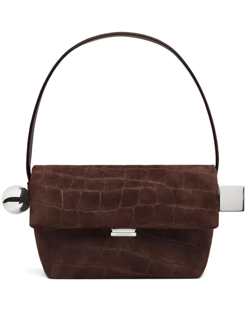 Jacquemus le Rond Carre Umhängetasche Dark