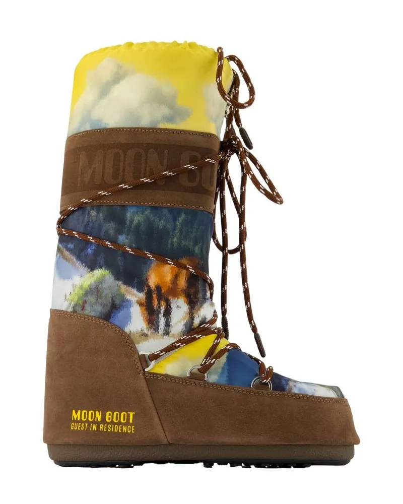 Moon Boot Mb X Gir Icon Postcard Boots  Synthetik Mehrfarbig Multicolor
