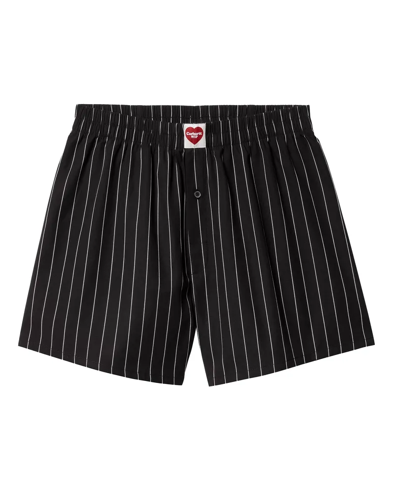 Carhartt WIP Boxer Cotton Seaton Stripe Schwarz/Wachs Black