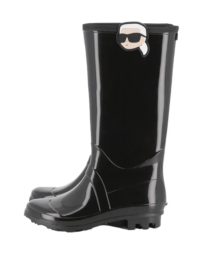 Karl Lagerfeld Regenstiefel mit Logo Black