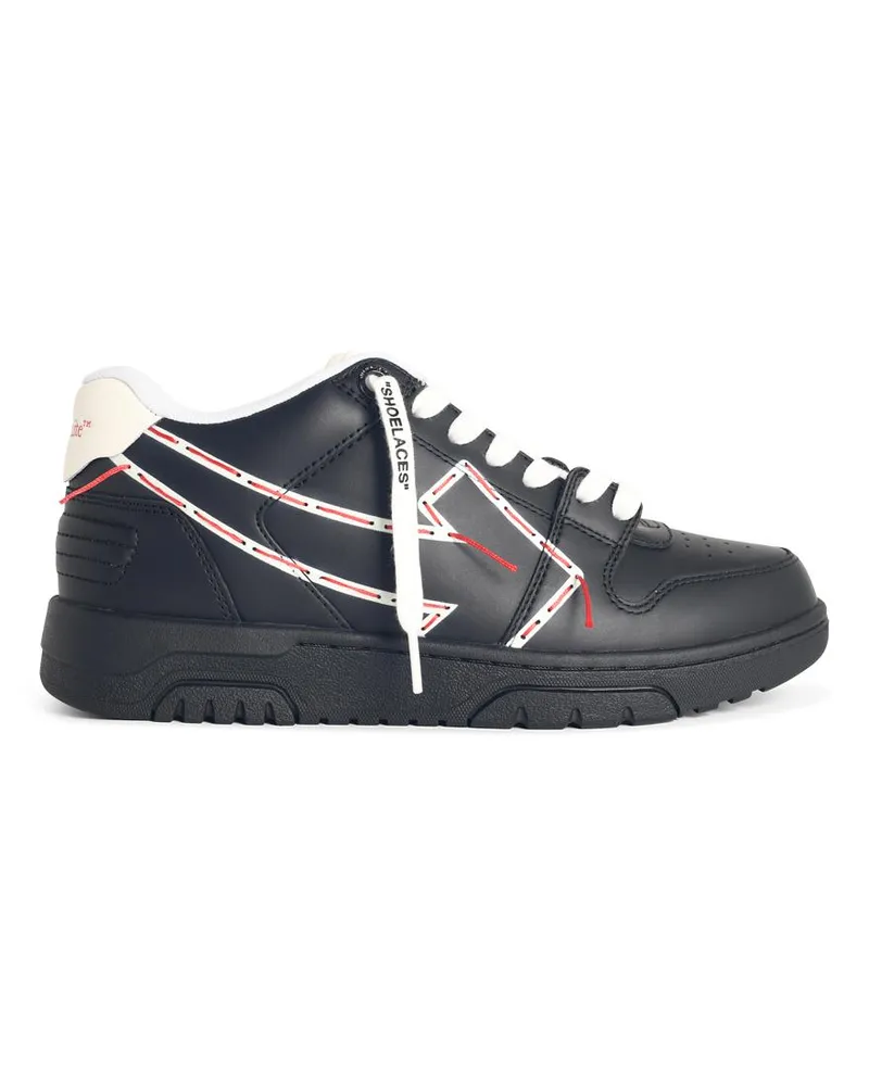OFF-WHITE Black 'ooo gedruckt & genähten Pfeil' Sneakers Black