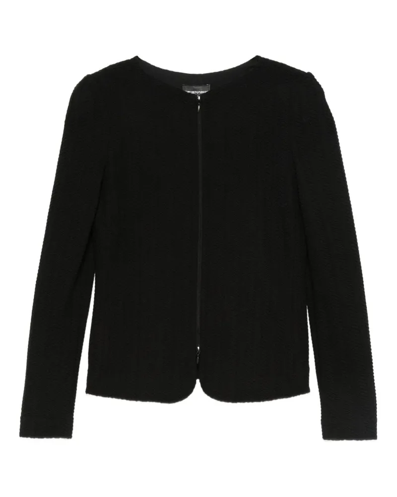 Emporio Armani Cotton Blazer Blazerjacke Black