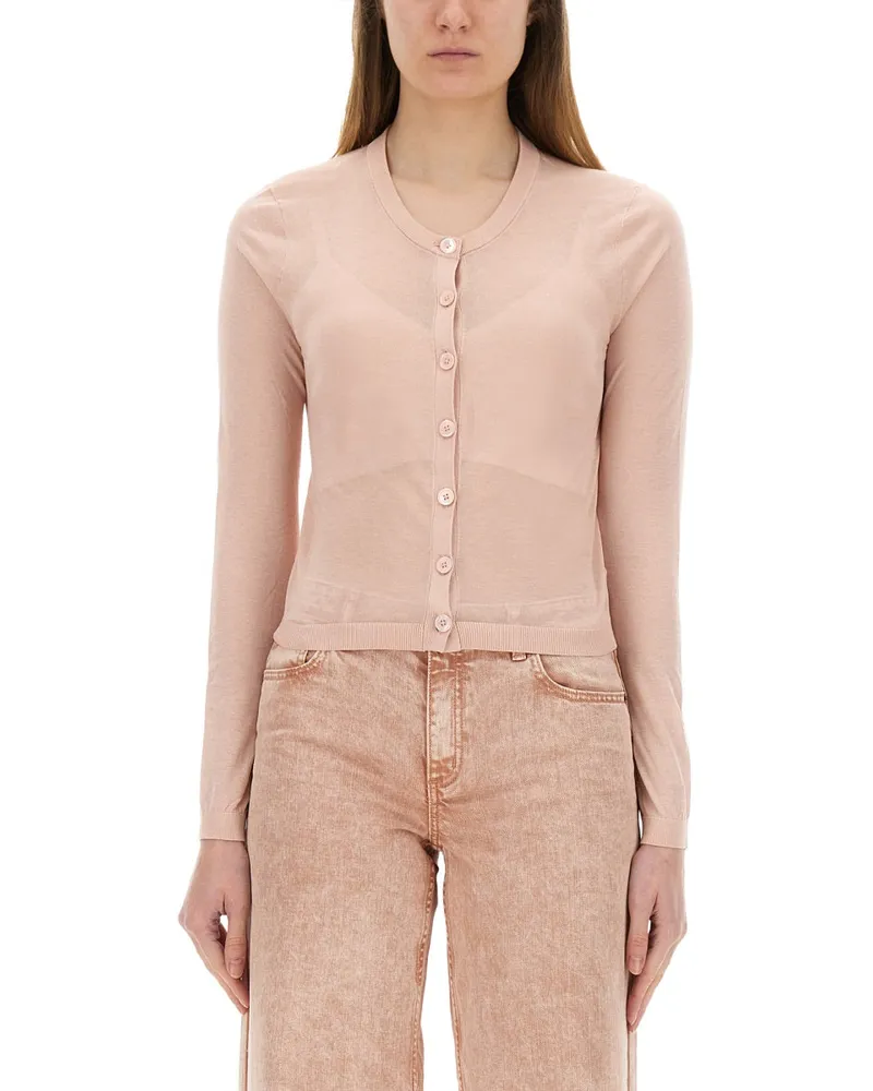 Michael Kors Michael von Michael Kors Slim Fit Cardigan Pink