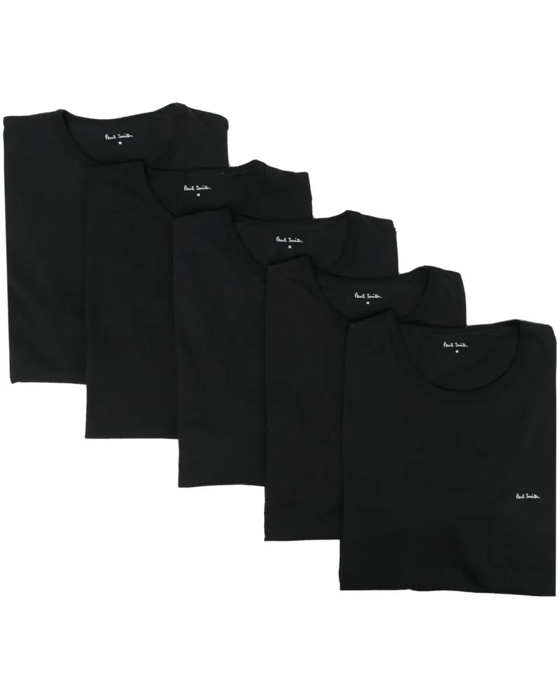 Paul Smith Basic T Shirt 5 Pack Black