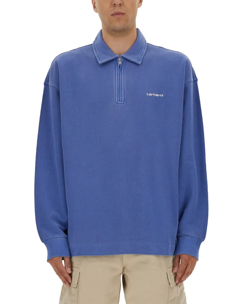 Carhartt WIP Jersey "Piquescript Azure