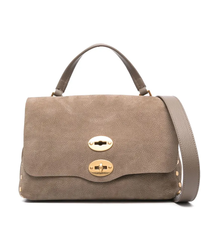 Zanellato Postina Jones Kleine Handtasche aus Wildleder Dove