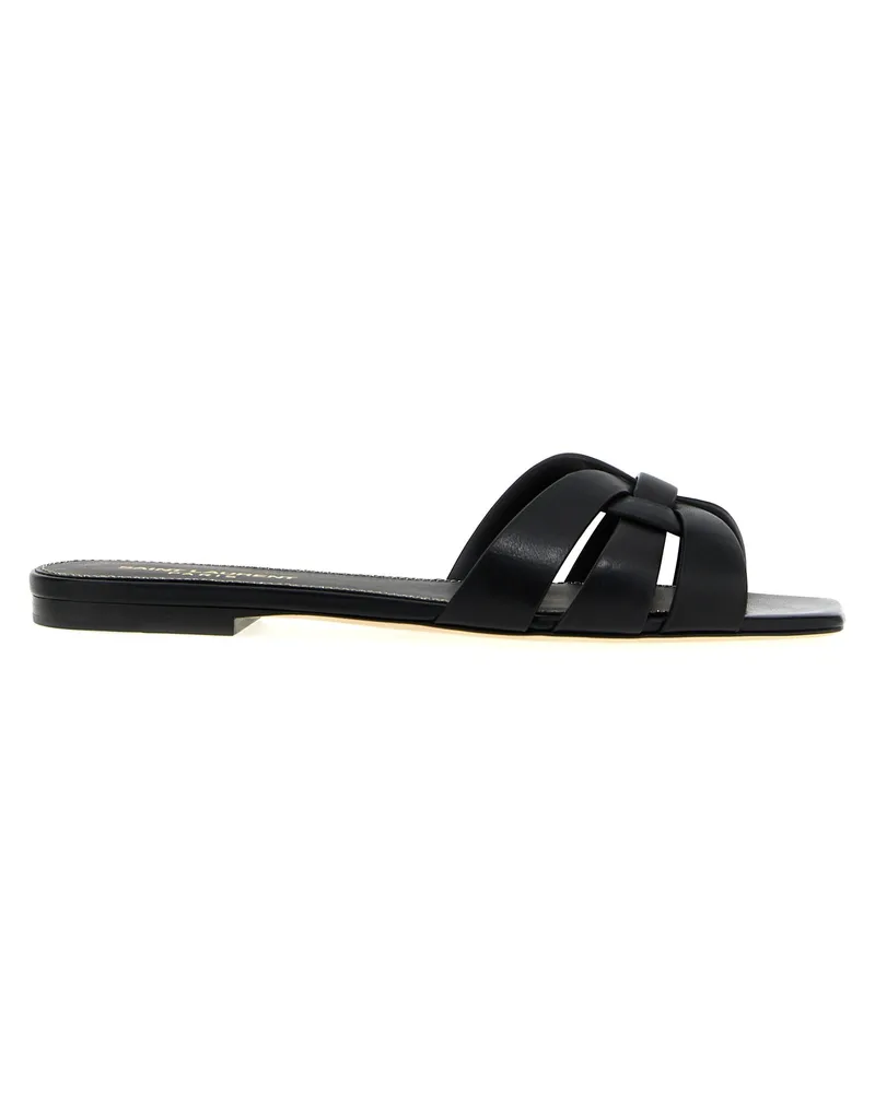 Saint Laurent Tribute Nu Pieds“ Sandalen Black
