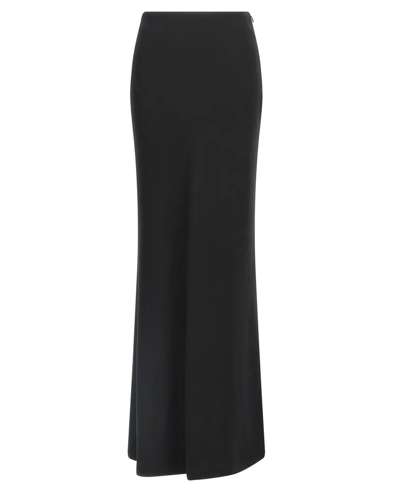 Alessandra Rich Alessandra reicher langer Seidenrock Black