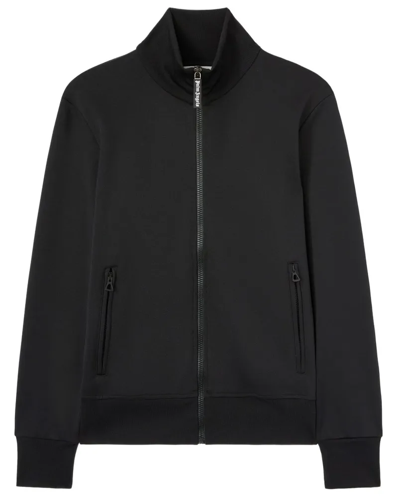 Palm Angels Logo Reißverschluss -Spurjacke Black