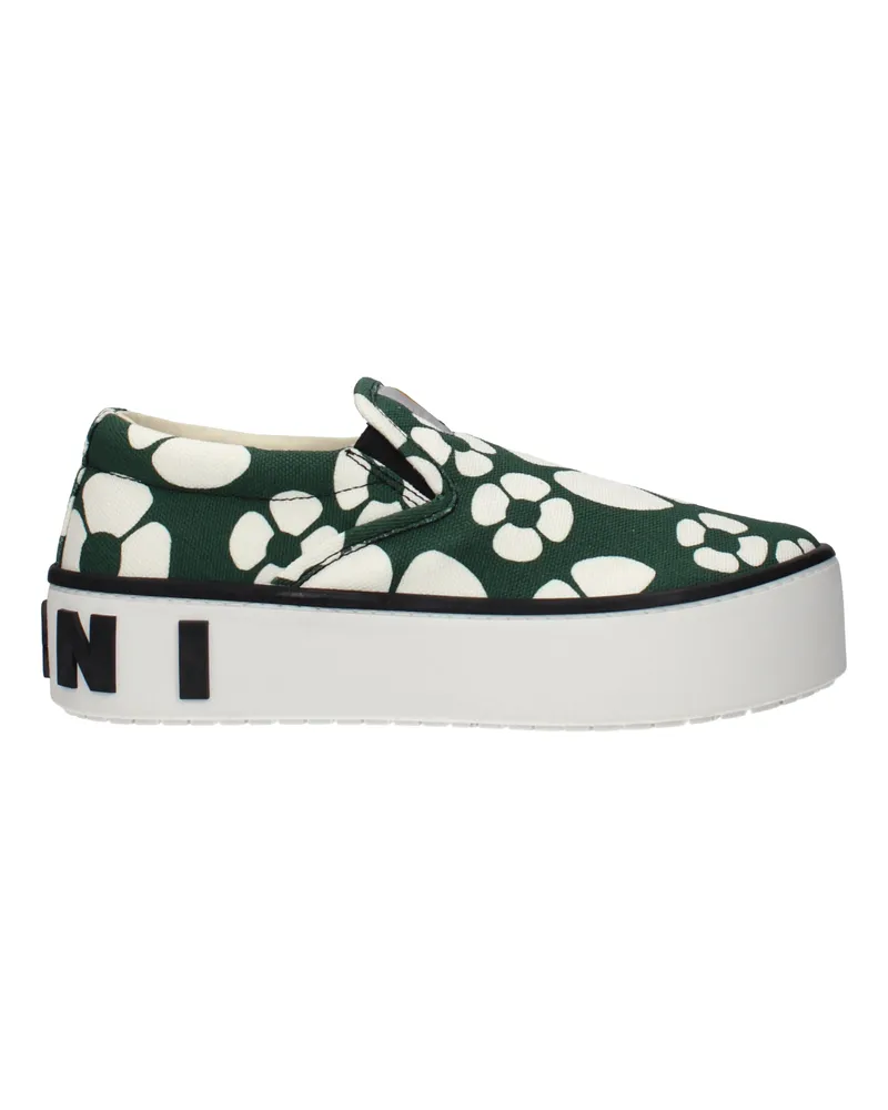 Marni Slip On Carhartt Damens Grüner Stoff -